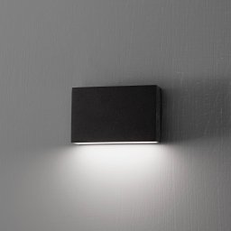Egger Licht EGG DLS LED outdoor wall light Flatbox black 11x7 cm aluminium