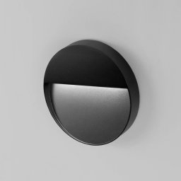 Egger Licht EGG DLS Outdoor wall lamp Vigo XL black Ø 20 cm aluminium 3,000 K