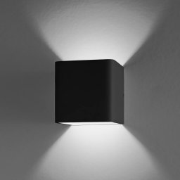 Egger Licht EGG DLS Wall light Gino, black 3,000 K 10x10 cm dimmable
