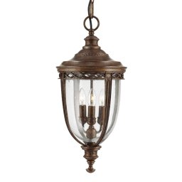 Elstead English Bridle hanging light for outdoors, bronze