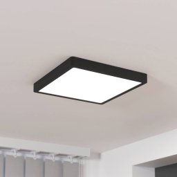 EGLO Surface-mounted LED panel Fueva5 IP20 830 black 28.5x28.5cm