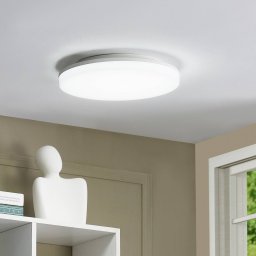 Prios LED ceiling lamp Artin, Ø 28 cm, white, CCT, IP65