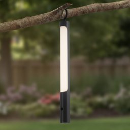 Lindby LED battery-powered lamp Kompis, anthracite, dimmable, IP54