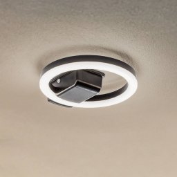 Lindby LED outdoor ceiling light Finian, Ø 22 cm, CCT, dimmable