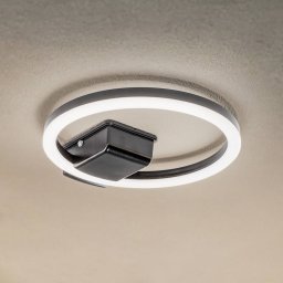 Lindby LED outdoor ceiling light Finian, Ø 31 cm, CCT, dimmable