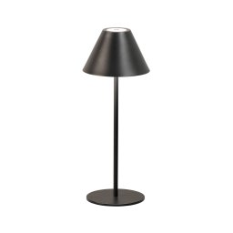FH Lighting Kano LED rechargeable table lamp, black, dimmable, adjustable, IP54