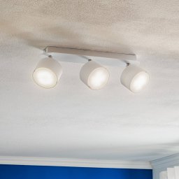 Eko-Light Cloudy ceiling spotlight, 3-bulb, white