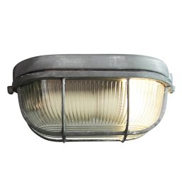 Brilliant Bobbi – robust bulkhead light in concrete grey