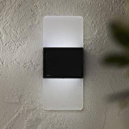 STAR TRADING LED outdoor wall light Wally, 14x6 cm white frosted CCT