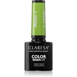 Claresa SoakOff UV/LED Color Neon Gel Nail Polish shade 4 5 g
