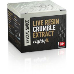 Eighty8 Live Resin Crumble Extract, 82 % , 1 G