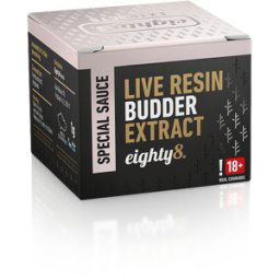 Eighty8 Live Resin Budder Extract, 75 % , 1 G