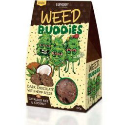 Euphoria Weed Buddies Cookies With Dark Chocolate, 100 G