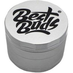 Best Buds Mighty Aluminium Grinder Silver, 4 Parts, 60 Mm