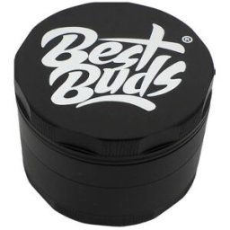 Best Buds Mighty Aluminium Grinder Black, 4 Parts, 60 Mm