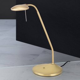 ORION Cobra LED table lamp in matt brass