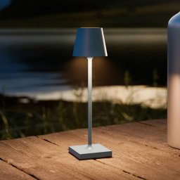 Sigor LED battery-powered table lamp Nuindie pocket, blue, IP54, dimmable