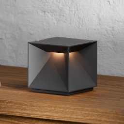 Sigor Nutalis LED battery-powered table lamp, graphite grey, IP54, dimmable