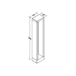 BRUMBERG LED path light Addia, graphite, IP54, height 90 cm