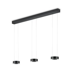 Knapstein Zera LED pendant light, black, gesture control
