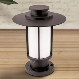 ORION Putri pillar light in dark brown
