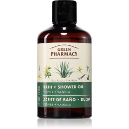 Green Pharmacy Vetiver & Vanilla Refreshing Shower Oil with vanilla 250 ml