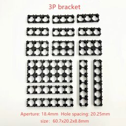 18650 LiPo battery pack bracket 3p