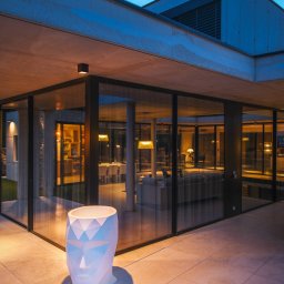 SLV LED ceiling lamp S-Cube, anthracite, aluminium, length 9.5 cm