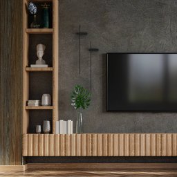 Nowodvorski Lighting LED wall light Motive M, 80 cm wide, black, metal