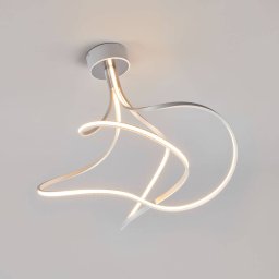 Domiluce LED ceiling light Lungo alu, 42 cm high