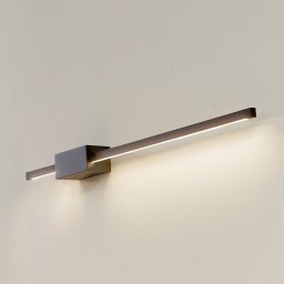 Lucande Skaila LED wall light, black, length 90cm, 3,000 K