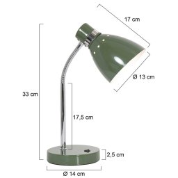 Steinhauer Spring table lamp, adjustable arm, green