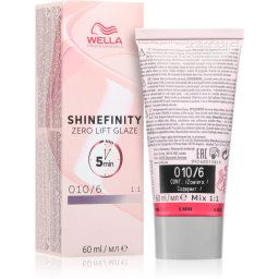 Wella Professionals Shinefinity Zero Lift Glaze demi-permanent hair dye shade 010/6 Lavender Flash 60 ml