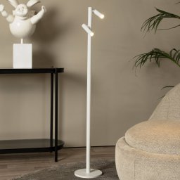 Lucide Antrim LED floor lamp, white, 2-bulb, IP54, dimmable