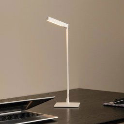 Lucide Lavale LED table lamp, white, dimmable, height 42 cm