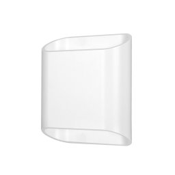 LCD LED outdoor wall lamp, white, up & down, CCT, dimmable, aluminium, glass