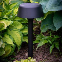 Dyberg Larsen Valencia solar-powered garden lamp, black