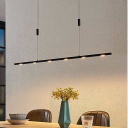 Lucande LED hanging light Stakato, 120 cm, 6-bulb, dimmable