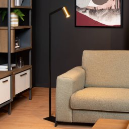 Lucide Sybil floor lamp rotatable/pivotable black/gold