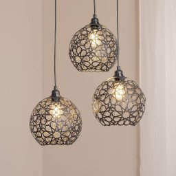 Opviq Hanging light Fellini MR-787 3-bulb roundel black