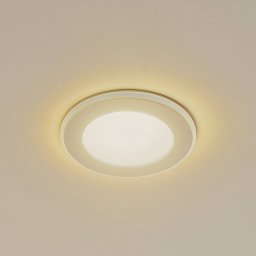 Lindby LED recessed light Toka, 4.9 W, white, plastic, CCT