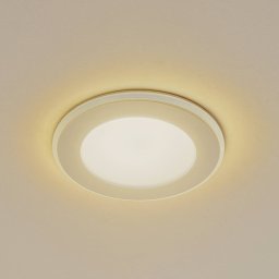 Lindby LED recessed light Toka, 6.5 W, white, plastic, CCT