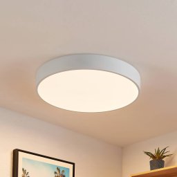 Lindby LED ceiling light Simera, Ø 50cm, white, metal