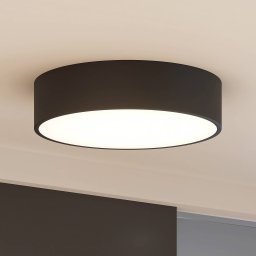 Arcchio LED ceiling lamp Noabelle, Ø 40 cm, black, metal