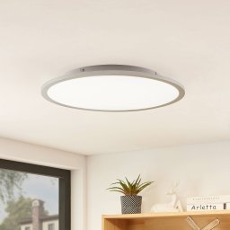 Lindby LED ceiling lamp Narima, 4,000 K, Ø 50 cm, silver