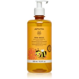 Apivita Mini Bees Gentle Kids Shower Gel Orange&Honey Body and Hair Shower Gel for children 500 ml