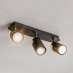 Eko-Light Joker downlight, 3-bulb, blue-gold
