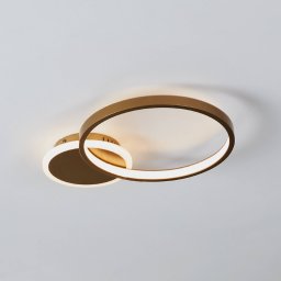 EGLO LED ceiling lamp Gafares, gold, aluminium, 41 cm remote control CCT