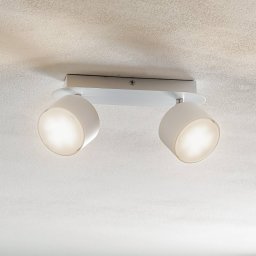 Eko-Light Cloudy ceiling spotlight, 2-bulb, white