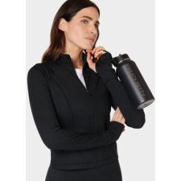 Sweaty Betty All Day Zip Up Black womens